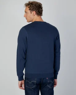 Clearance Aquascutum Active Active Big Logo Crew Neck Fleece