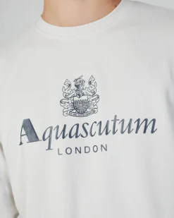 Hot Aquascutum Active Active Big Logo Crew Neck Fleece
