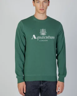 Aquascutum Active Active Big Logo Crew Neck Fleece