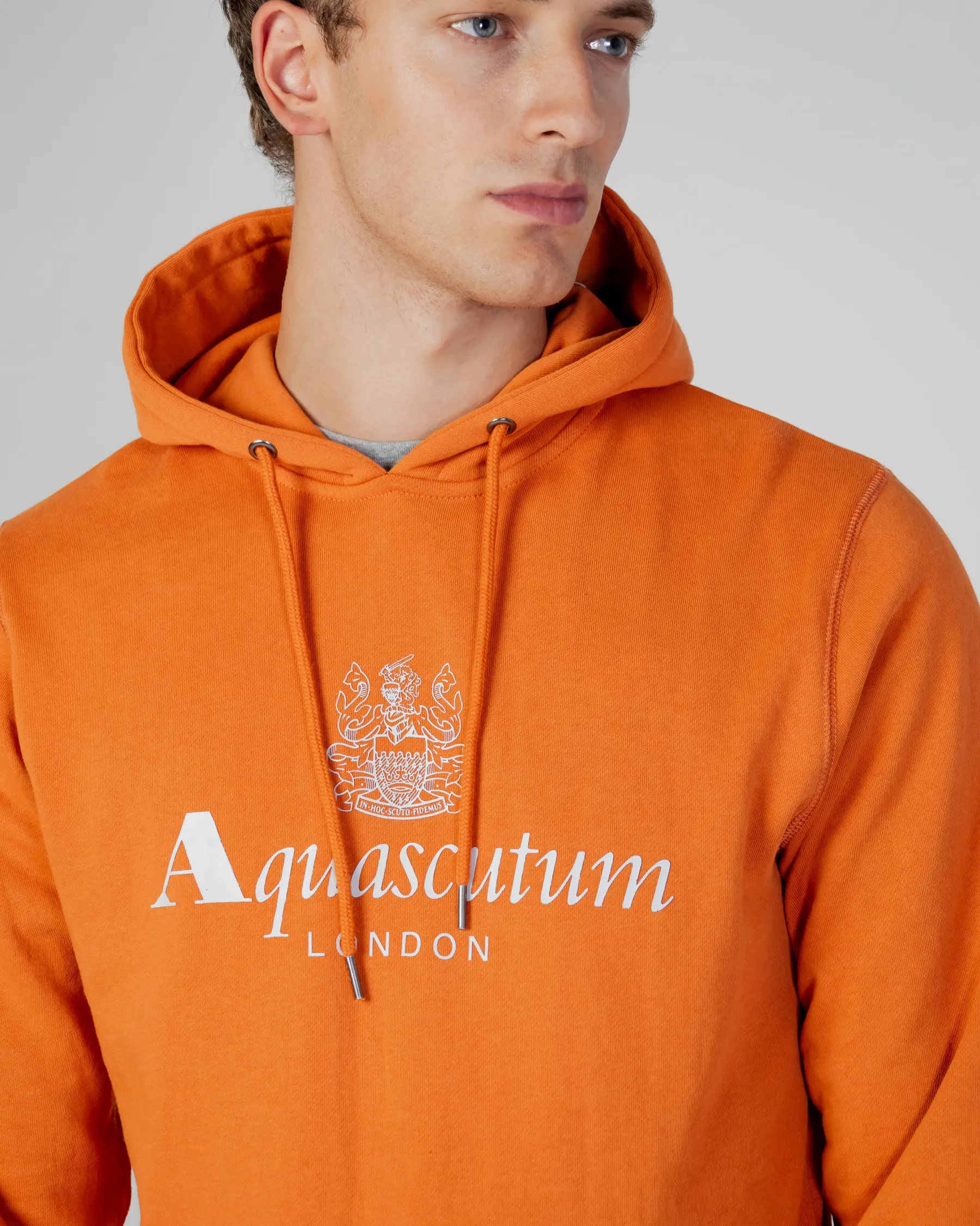Sale Aquascutum Active Active Big Logo Hoodie Fleece