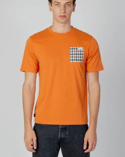 New Aquascutum Active Active Check Pocket T-Shirt