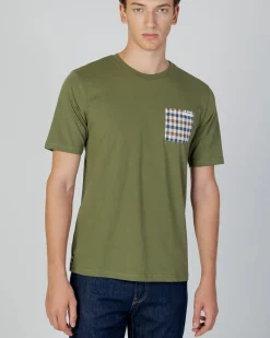 Sale Aquascutum Active Active Check Pocket T-Shirt