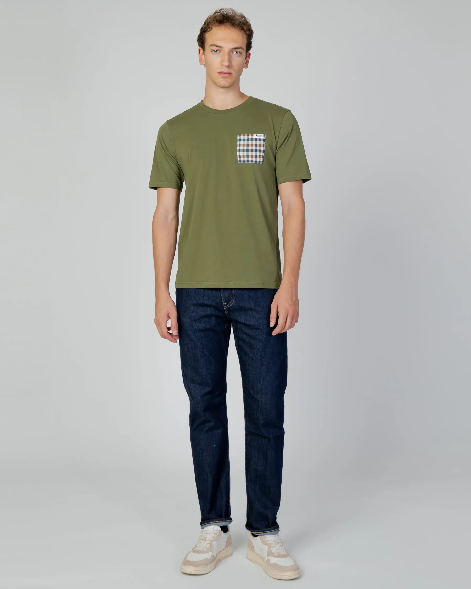 Sale Aquascutum Active Active Check Pocket T-Shirt