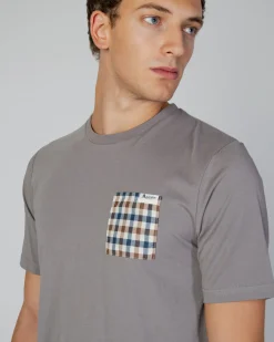 Hot Aquascutum Active Active Check Pocket T-Shirt