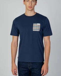 Aquascutum Active Active Check Pocket T-Shirt