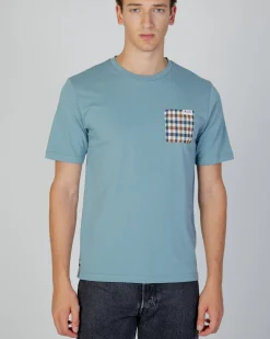 Aquascutum Active Active Check Pocket T-Shirt