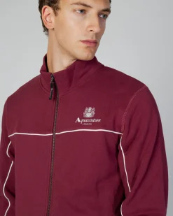 Hot Aquascutum Active Active Piping Mock Neck Fleece
