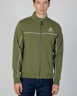 New Aquascutum Active Active Piping Mock Neck Fleece