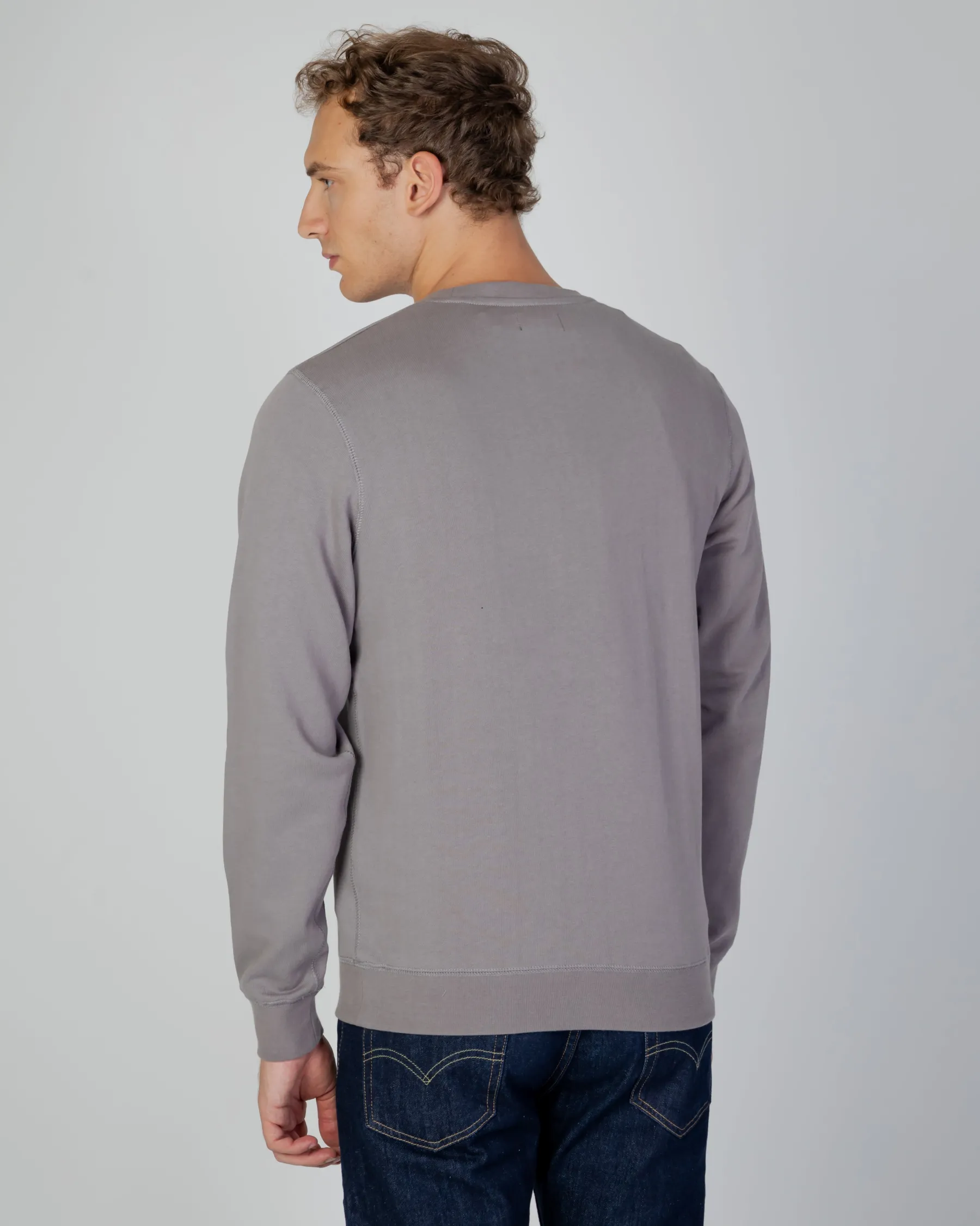 Outlet Aquascutum Active Active Small Logo Crew Neck Fleece