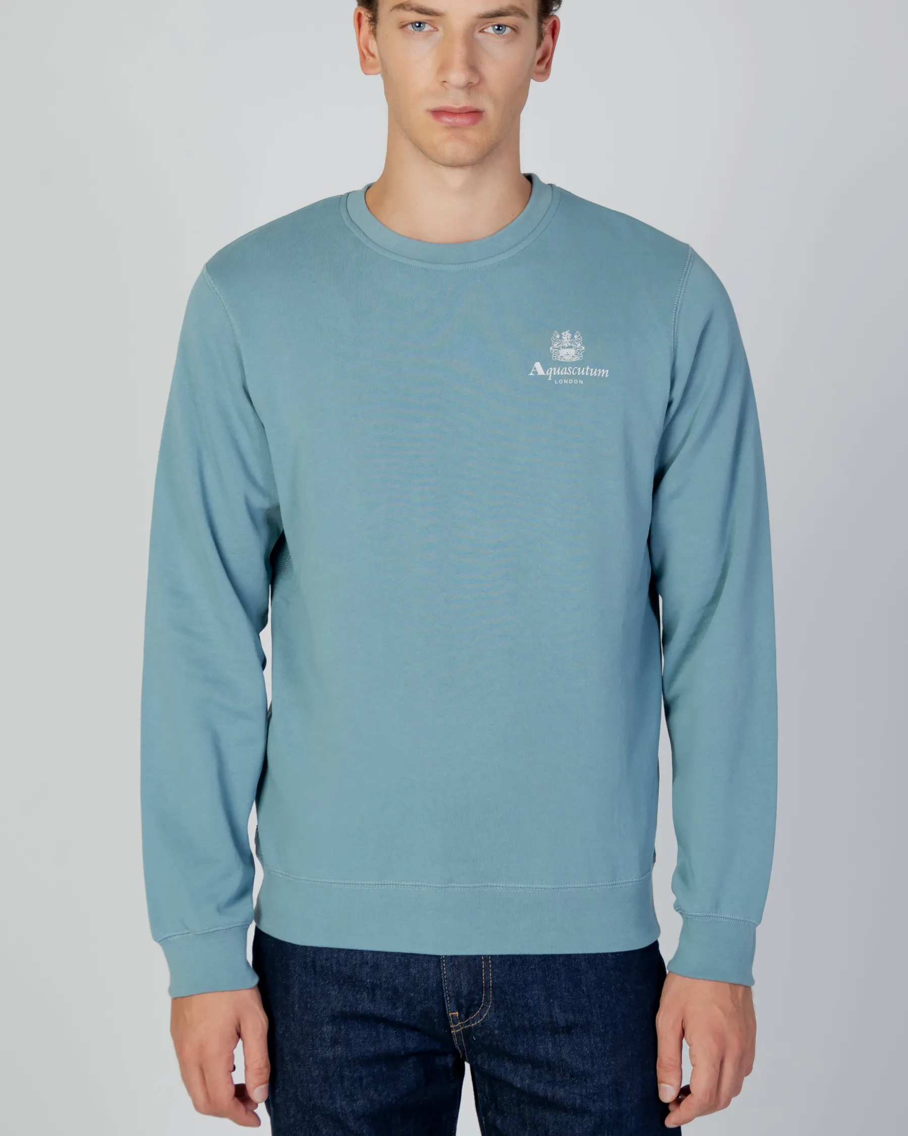 Online Aquascutum Active Active Small Logo Crew Neck Fleece