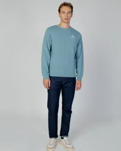 Online Aquascutum Active Active Small Logo Crew Neck Fleece
