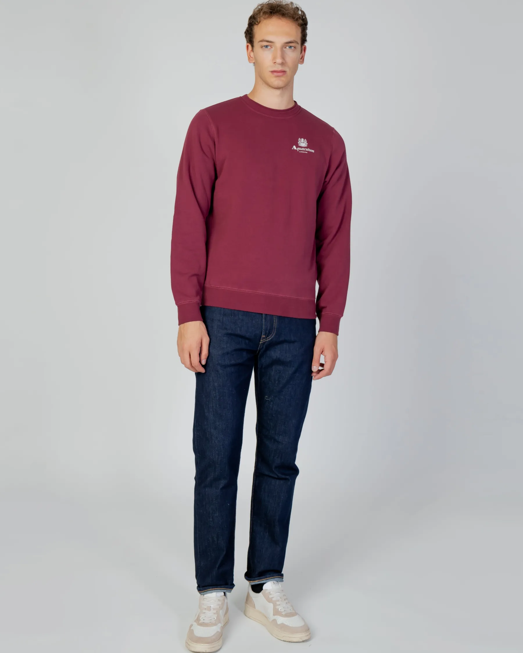 Discount Aquascutum Active Active Small Logo Crew Neck Fleece