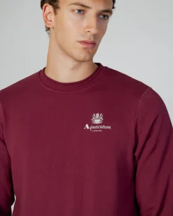 Discount Aquascutum Active Active Small Logo Crew Neck Fleece