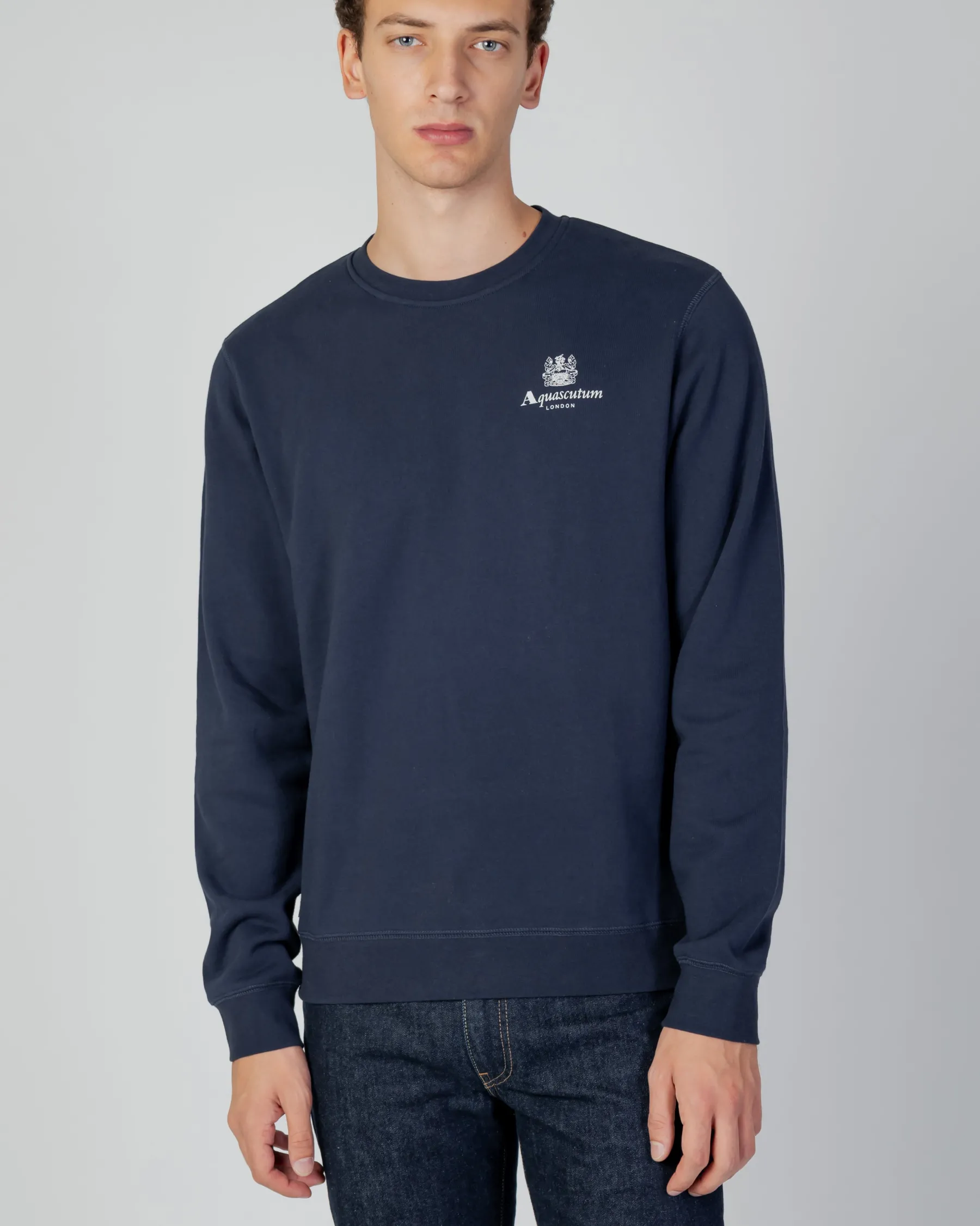 Best Aquascutum Active Active Small Logo Crew Neck Fleece