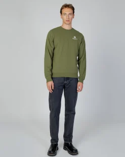 New Aquascutum Active Active Small Logo Crew Neck Fleece