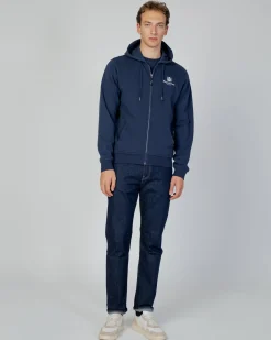 Aquascutum Active Active Small Logo Full Zip Hoodie Fleece