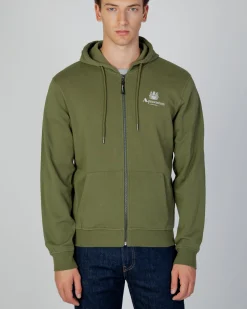 Aquascutum Active Active Small Logo Full Zip Hoodie Fleece