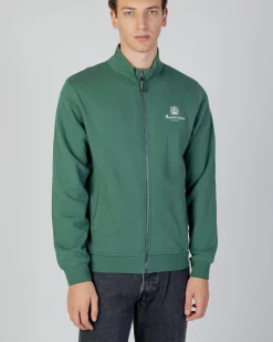 Online Aquascutum Active Active Small Logo Full Zip Mock Neck Fleece