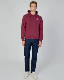 Aquascutum Active Active Small Logo Full Zip Hoodie Fleece