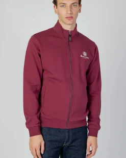 Hot Aquascutum Active Active Small Logo Full Zip Mock Neck Fleece