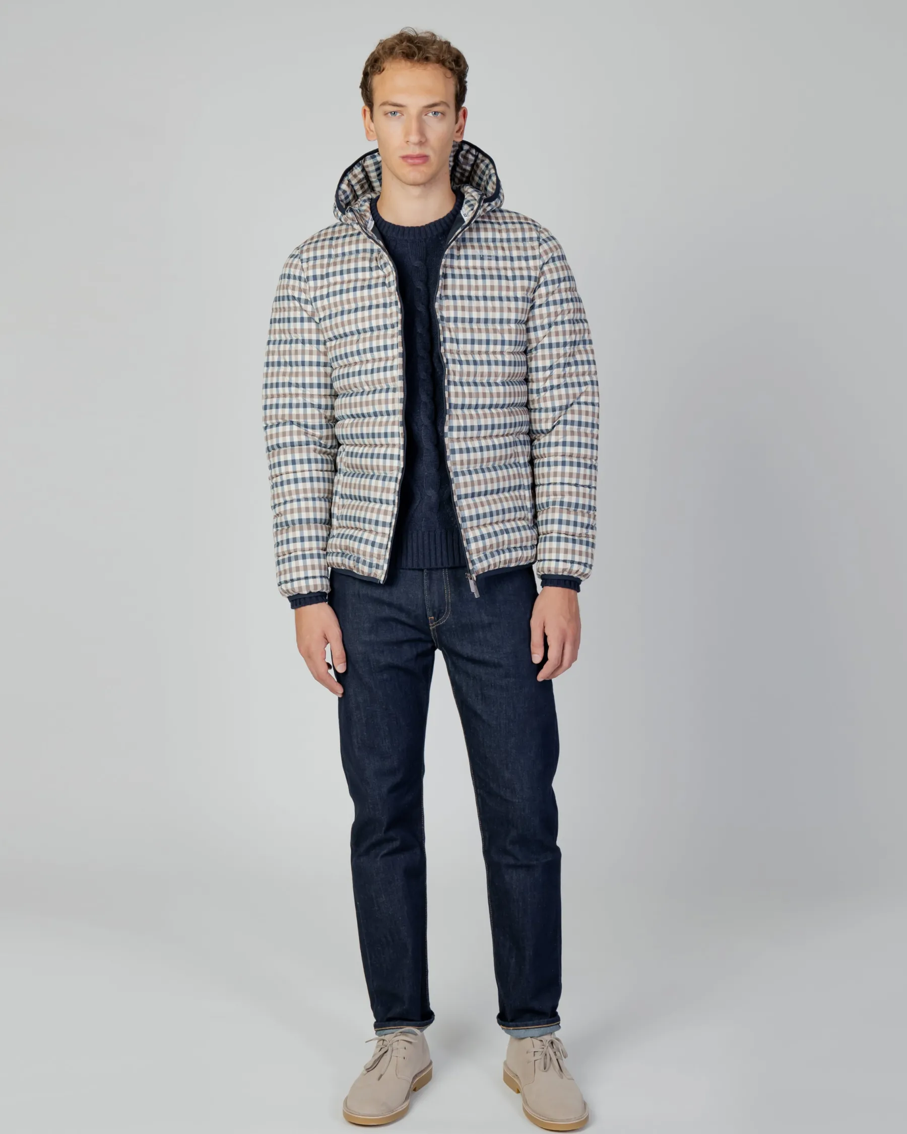 New Aquascutum Active Active100Gr Hooded Jacket