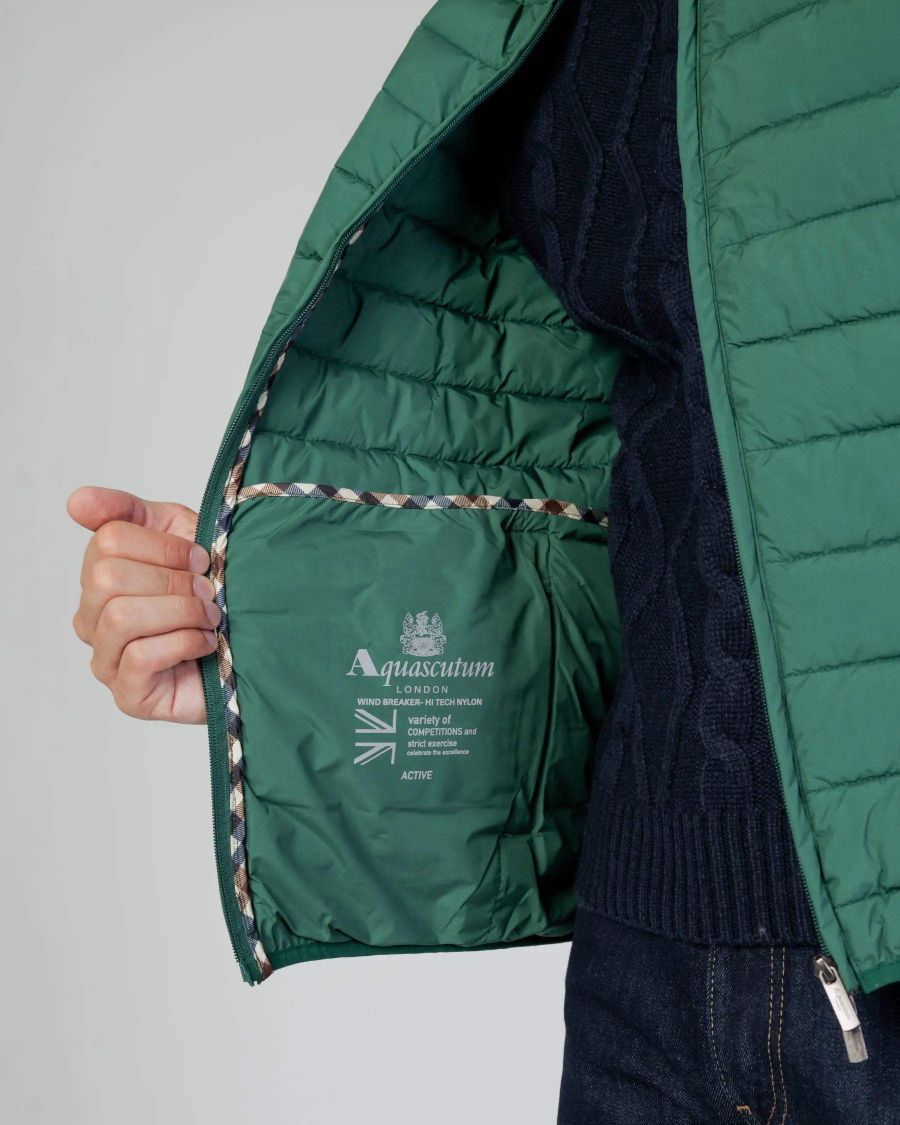 Outlet Aquascutum Active Active100Gr Mock Neck Jacket