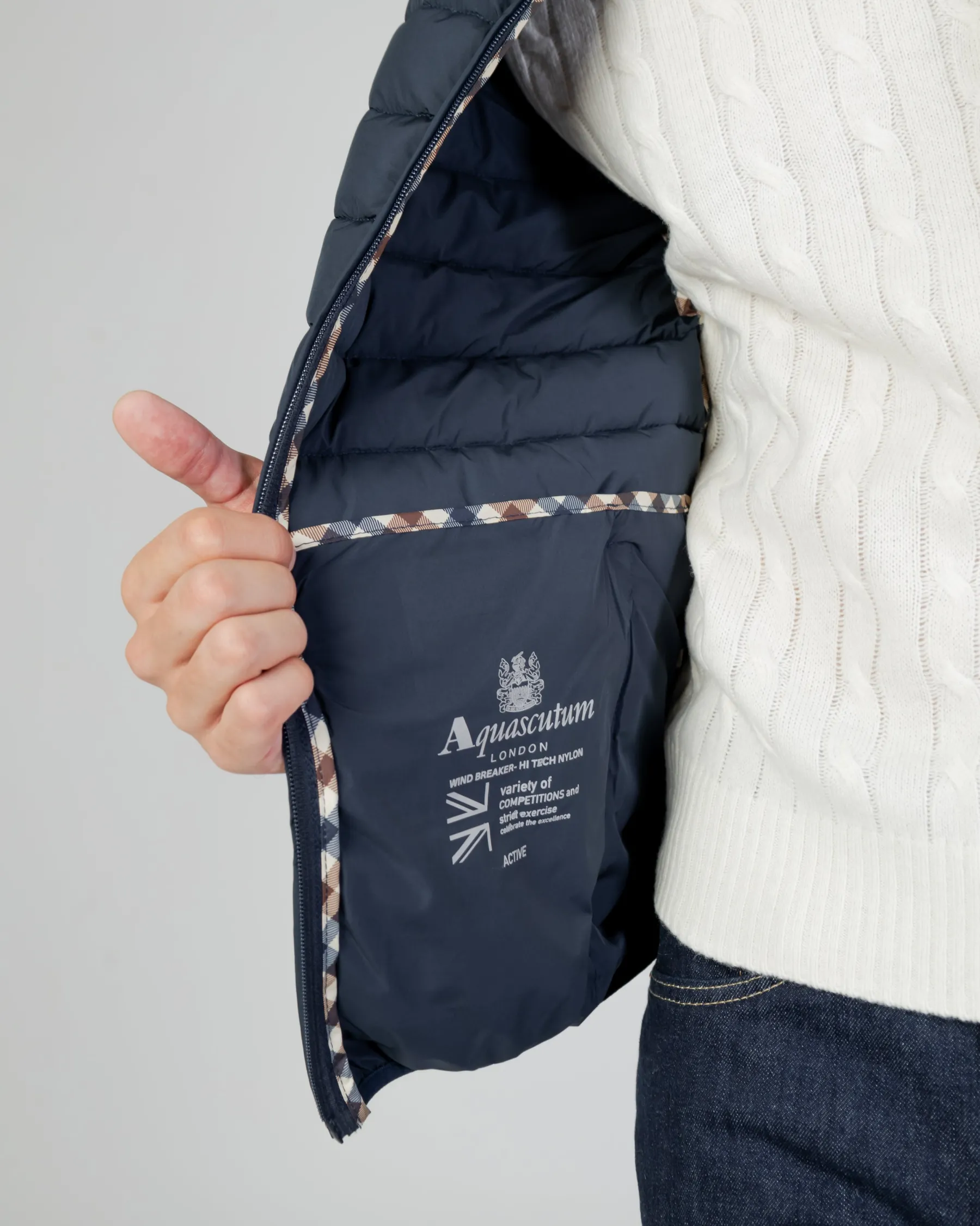 Discount Aquascutum Active Active100Gr Mock Neck Jacket